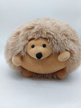 Hobby Lobby Hedgehog Plush Stuffed Animal Round 10" Brown Tan